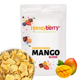 Mango liofilizado en rodajas 100g - chips de mango liofilizado - fruta liofilizada - fruta liofilizada, mango seco para decoración, snacks, batidos, postres Productos deshidratados Naty Shop 100G