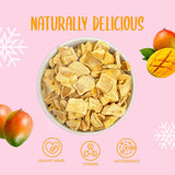 Mango liofilizado en rodajas 100g - chips de mango liofilizado - fruta liofilizada - fruta liofilizada, mango seco para decoración, snacks, batidos, postres Productos deshidratados Naty Shop