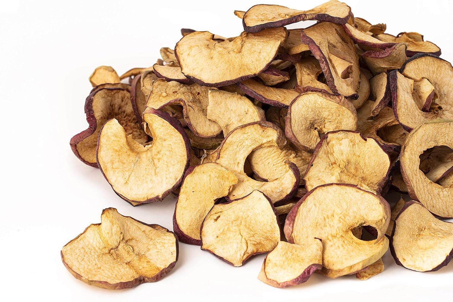 Rodajas de manzana seca 250g | Fruta entera 100% natural | sin concha | sin semillas | sin aditivos | sin azufre | sin azúcares añadidos Naty Shop productos deshidratados