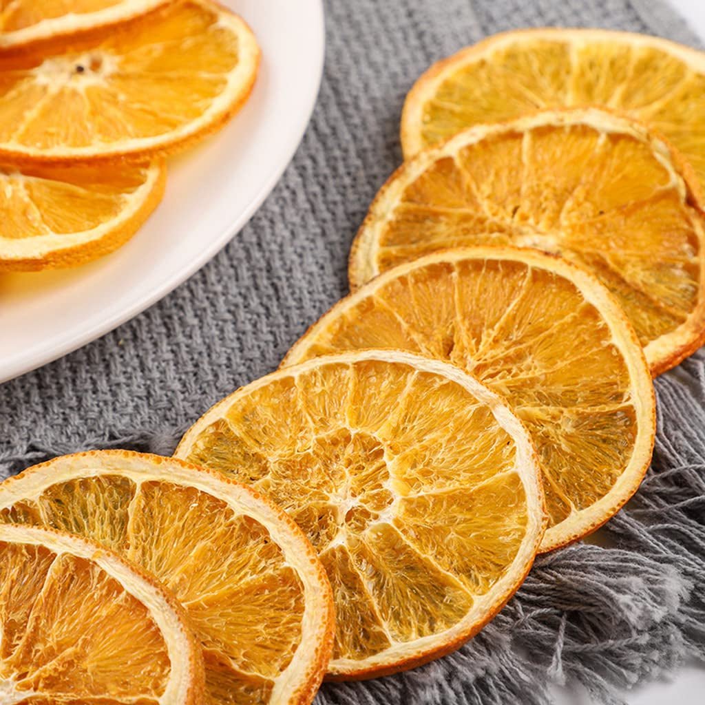 Rodajas de naranja secas, 250g Rodajas de naranja natural Adornos secos, rodajas de naranja secas para decoración navideña, corona de Adviento, jabón, rodajas de fruta Productos secos Naty Shop