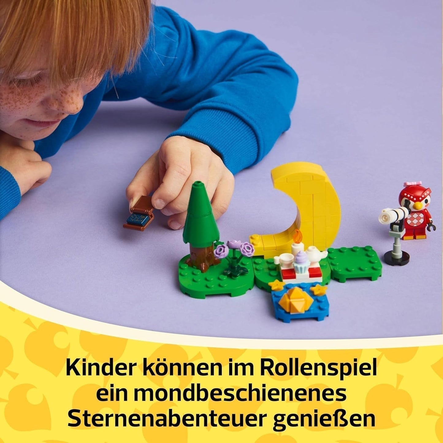 LEGO Animal Crossing Stargazing with Euphemia, Set de construcción para niños, Set de videojuego de rol imaginativo, Juguete para niñas y niños de 6 años, Figura de juguete animal 77053 Juegos de construcción Besuche den LEGO-Store