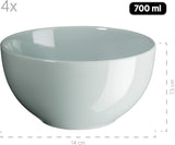 MÄSER Pastel Selection, Modernes Geschirr Set para 4 personas, 16-teiliges Kombiservice aus Keramik, Steinzeug, Türkis-Grün