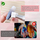 200 piezas Nail Art Schwamm Mit Metallgreifer,Nagelkunst Rendering Werkzeuge Mit Greifer,Sponge Nagel Pinsel,Nageldesign Zubehör Für Nail Art Rendering
