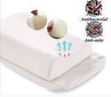 Almohada viscoelástica, almohada de apoyo para el cuello, almohada ergonómica para el cuello para diferentes posiciones para dormir con funda extraíble, almohadas ortopédicas cervicales Naty Shop