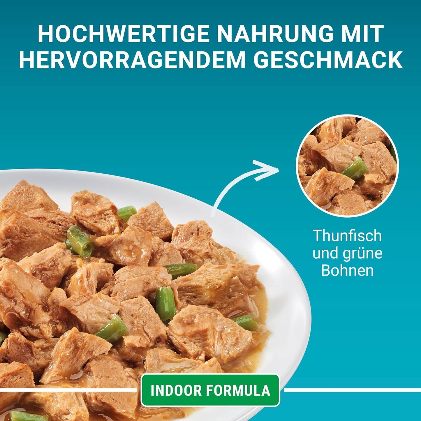 PURINA ONE Comida húmeda para gatos de fórmula interior, trozos tiernos en salsa para gatos caseros con atún, paquete de 26 (26 x 85 g)