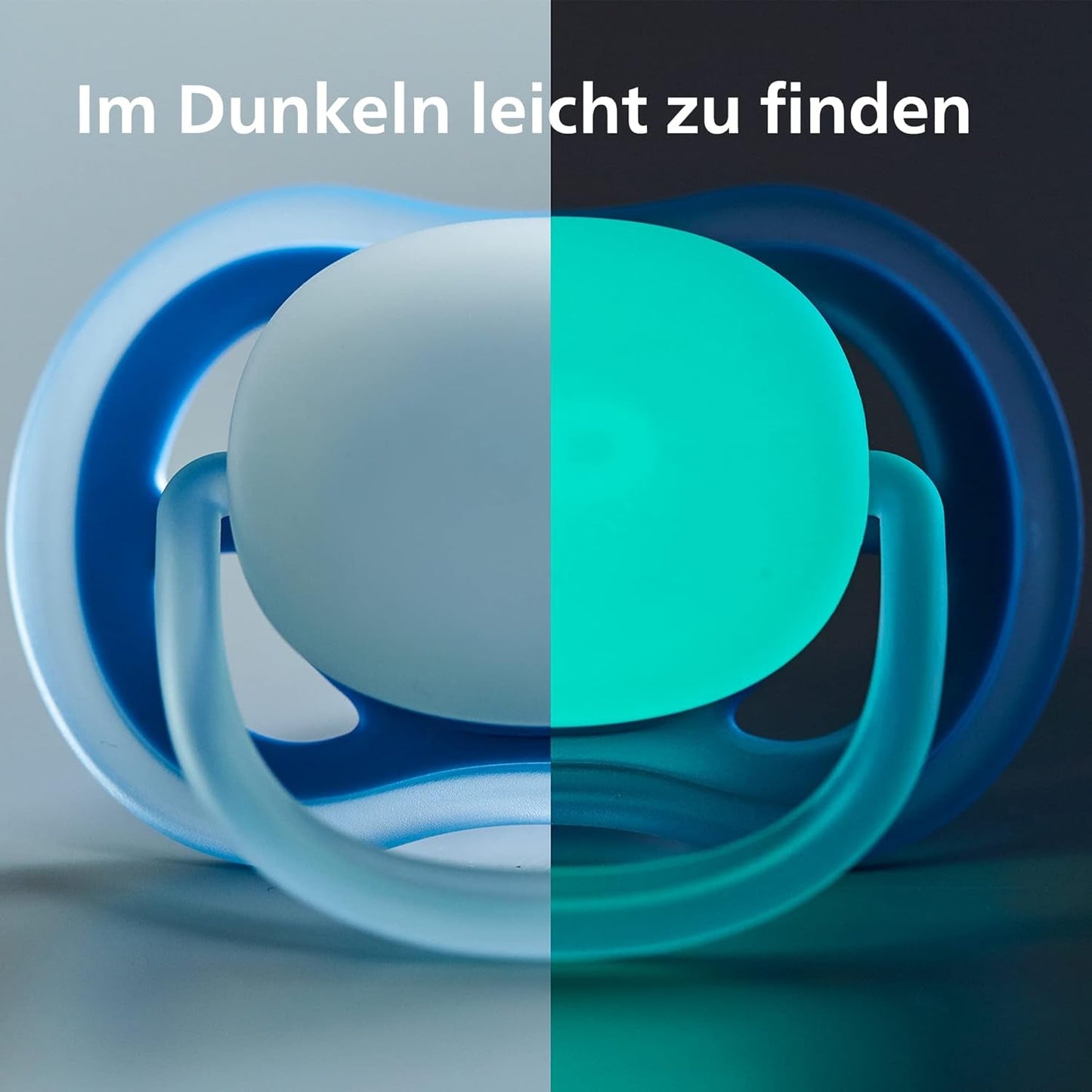 Philips AVENT Juego de 4 chupetes Ultra Air ligeros y transpirables: 2 chupetes que brillan en la oscuridad y 2 chupetes de día, a partir de 18 meses (Modelo SCF349/43)