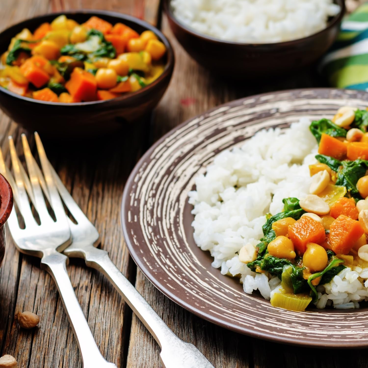 ASHOKA - Curry instantáneo con espinacas, patatas y arroz - (1 x 250 g)
