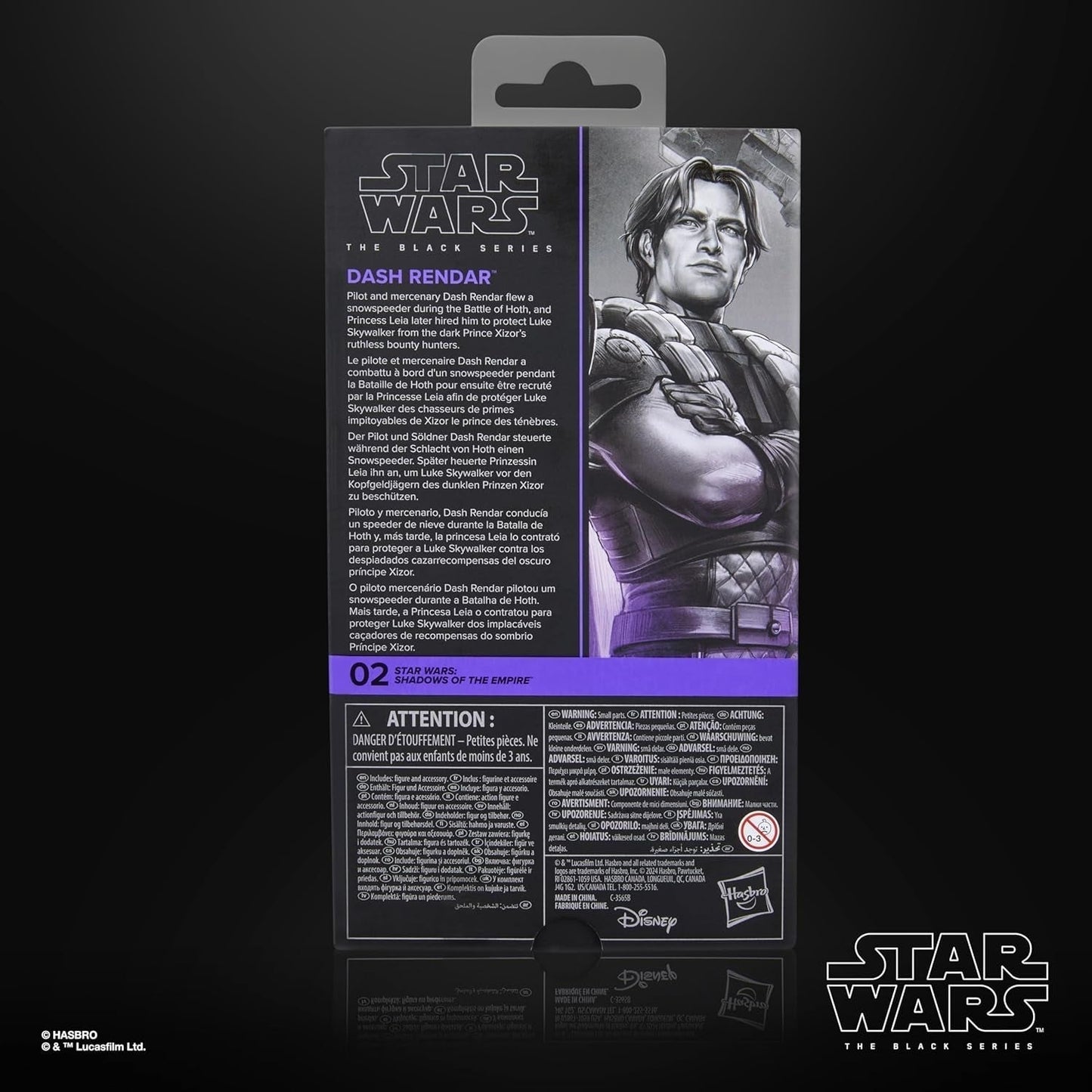Star Wars Black Series Dash Rendar, Figura coleccionable Star Wars: Sombras del Imperio (15 cm) Figuras de acción Naty Shop