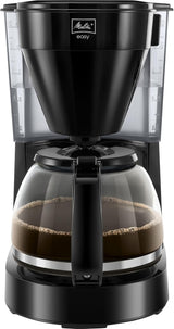 Melitta Easy – Cafetera espresso con filtro y jarra de cristal, para hasta 10 tazas de café, negra