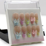 9 colores pegatinas de uñas francesas pegatinas de uñas francesas lámina autoadhesiva para uñas uñas francesas pegatinas de gradiente punta francesa pegatinas de uñas arte de uñas diseño de uñas pegatinas accesorios de uñas