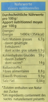Muesli Bircher ecológico, vegano (1 x 500 g)
