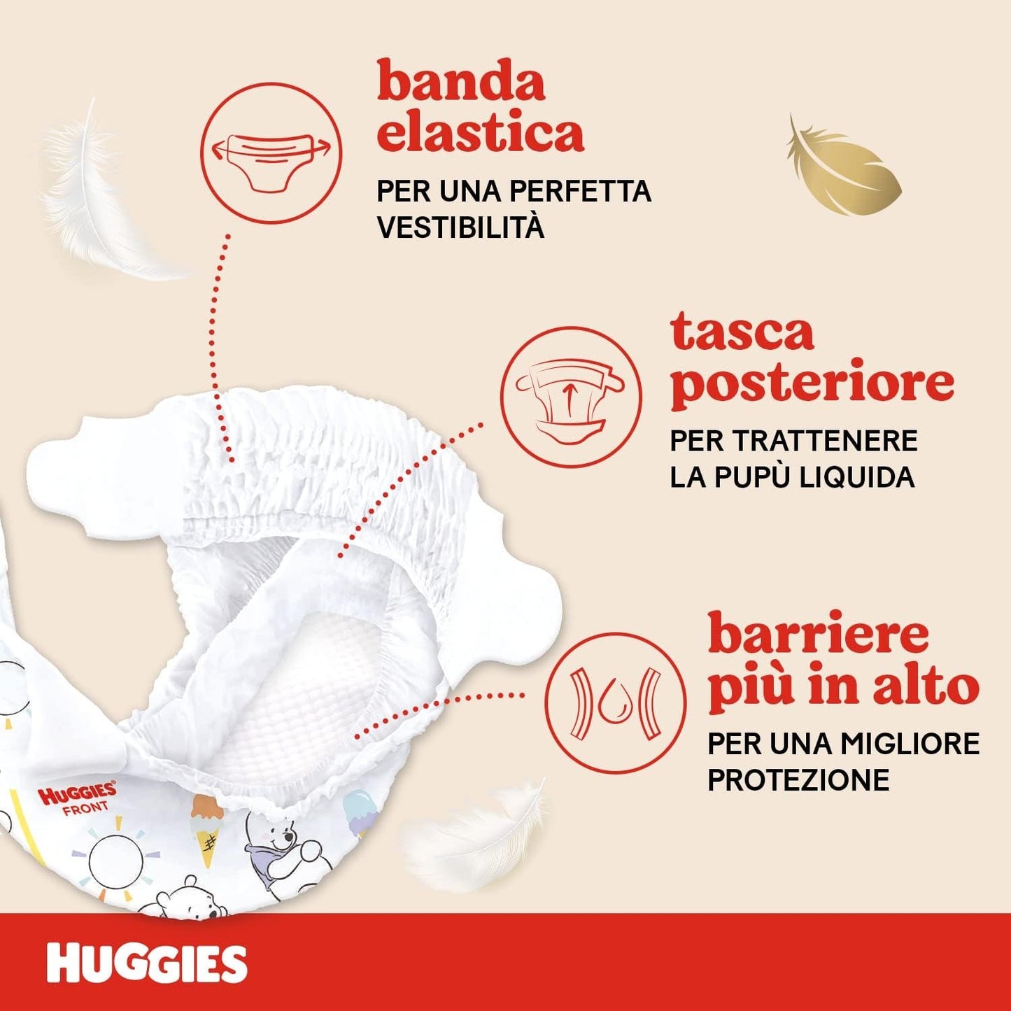 Pañales Huggies Extra Care Tamaño 1 (2-5 kg) Diseño Disney súper absorbentes Paquete a granel 160