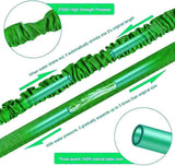 Manguera de jardín extensible de 30 m, manguera de agua flexible de 100 pies con boquilla pulverizadora de 8 chorros, manguera resistente al agua retráctil con conectores de 3/4" y 1/2" (30 m, verde)