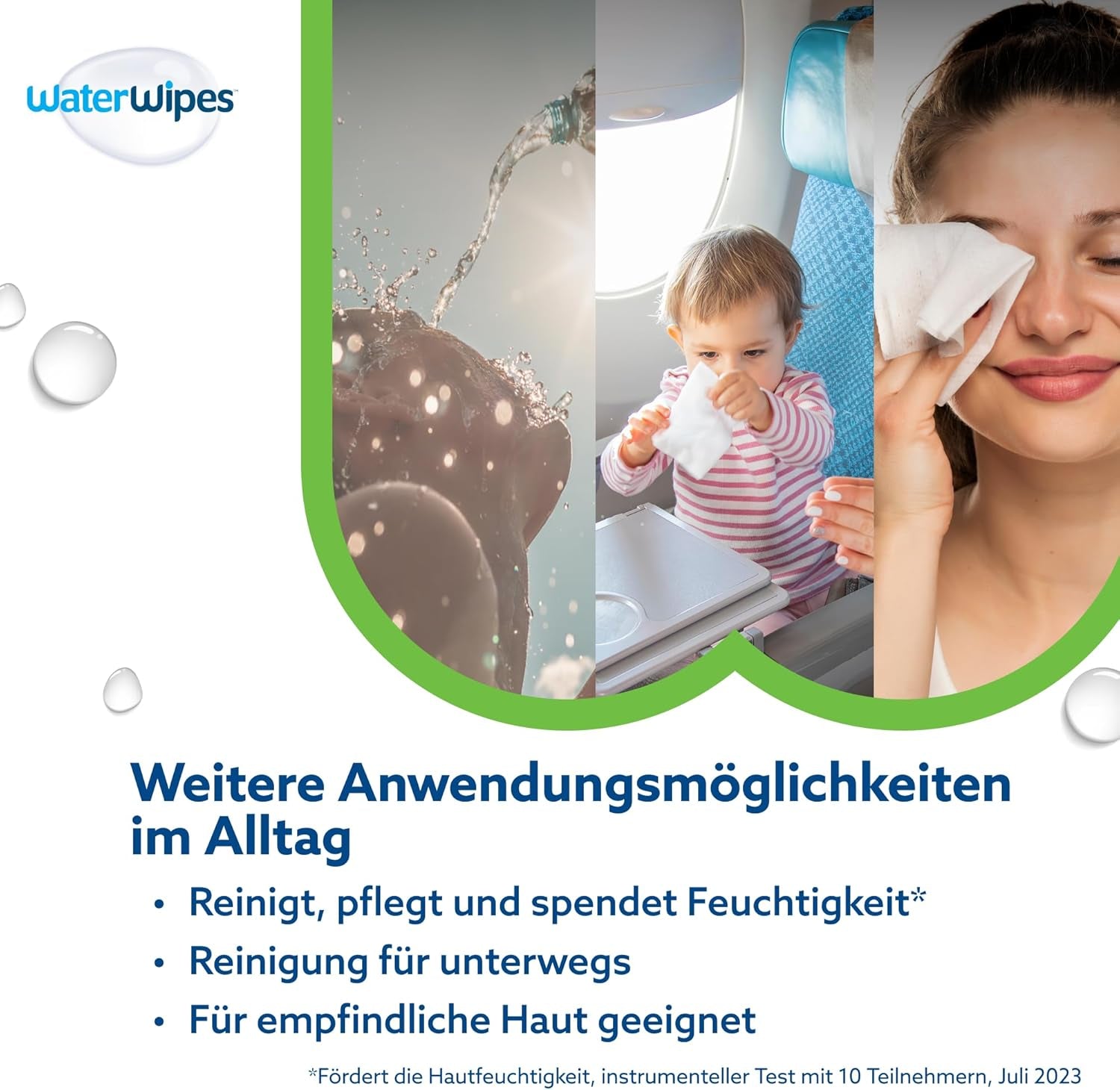 Toallitas húmedas WaterWipes Sensitive+ Hydrating Boost, toallitas hidratantes, 360 piezas (paquete de 6), 3 en 1 limpieza, cuidado, hidratación, 99% agua de aloe vera, toallitas para bebés sin perfume
