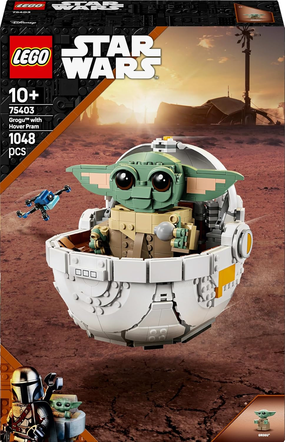 LEGO Star Wars 75403 Grogu en su Cuna Repulsora Mandaloriana - Minifigura coleccionable - Modelo para construir, jugar y exponer - Decoración del hogar - Regalo para niños y niñas mayores de 10 años Juegos de construcción Besuche den LEGO-Store