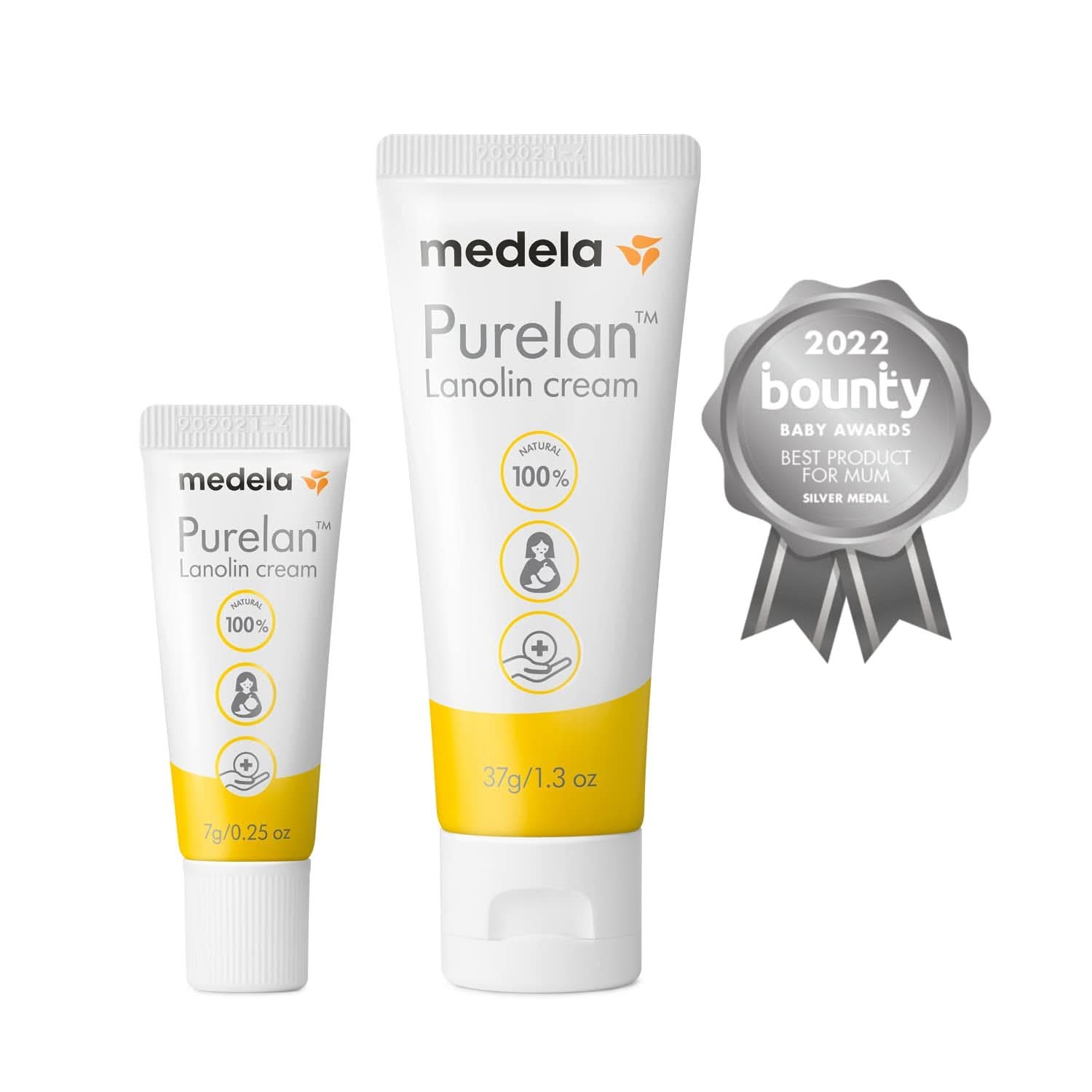 Medela Purelan 37G Lanolin Nipple Cream - crema para pezones doloridos y piel seca, 100% natural, hipoalergénica Accesorios Alimentación y Lactancia Bebe Naty Shop