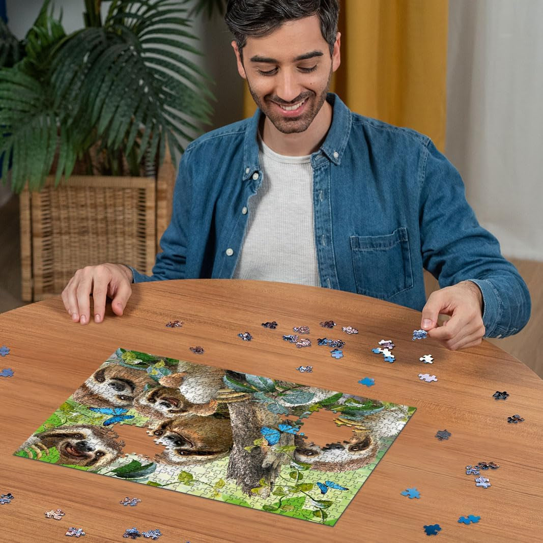 Ravensburger Puzzle 12000203 - Sloth Selfie - puzzle de 500 piezas para adultos y niños mayores de 10 años, puzzle con motivo de animales Puzzle Naty Shop