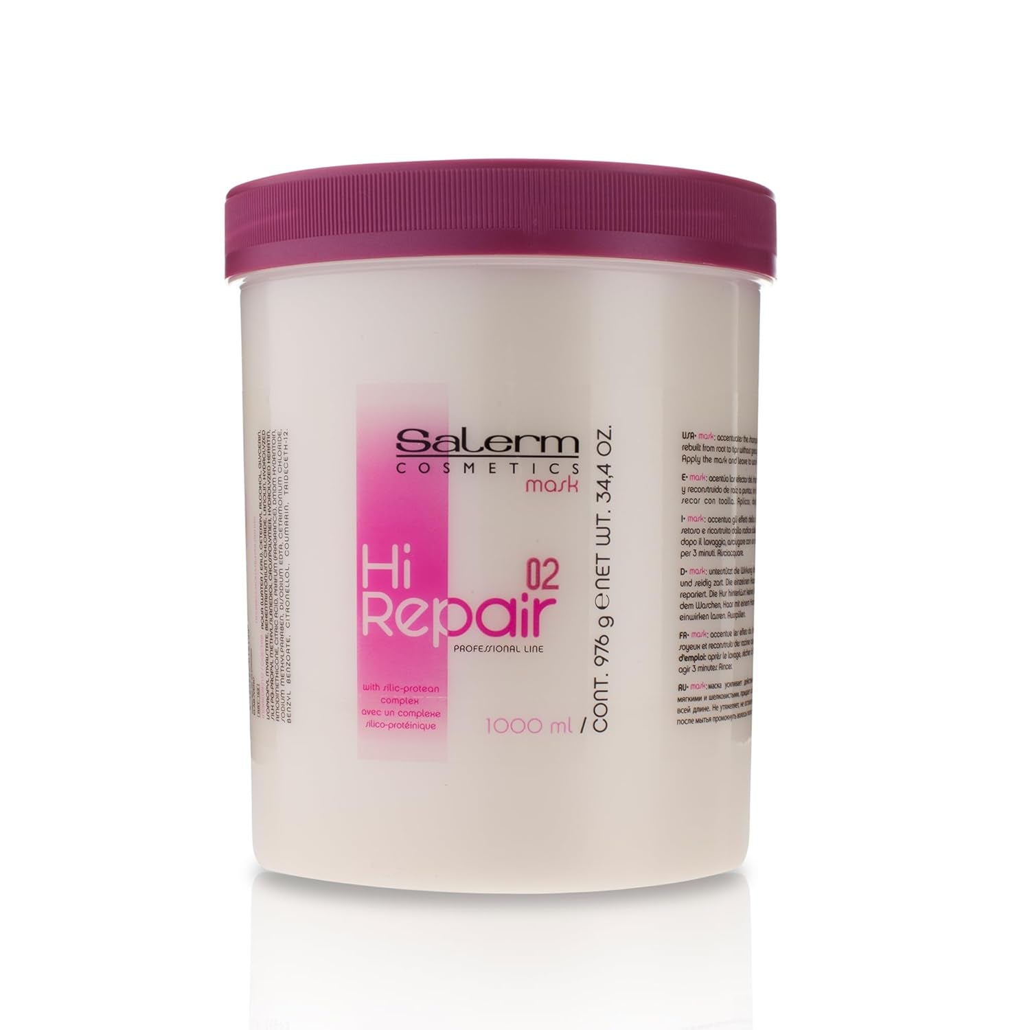 Hi Repair Mask 02 250 ml Naty Shop Mascarilla Capilar 1 litro (paquete 1)