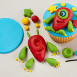 Fondant Rojo Amapola 250g - Listo para enrollar, perfecto para glasear y decorar tartas, cupcakes y galletas - Rojo Amapola - 250g Pasta de azúcar Naty Shop
