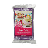 FunCakes Fondant Laminado Morado Real: Fácil de usar, liso, flexible, suave y maleable, perfecto para decorar tartas. Sin Gluten 250g (Pack de 2) Naty Shop Pasta de Azúcar Royal Purple 250G