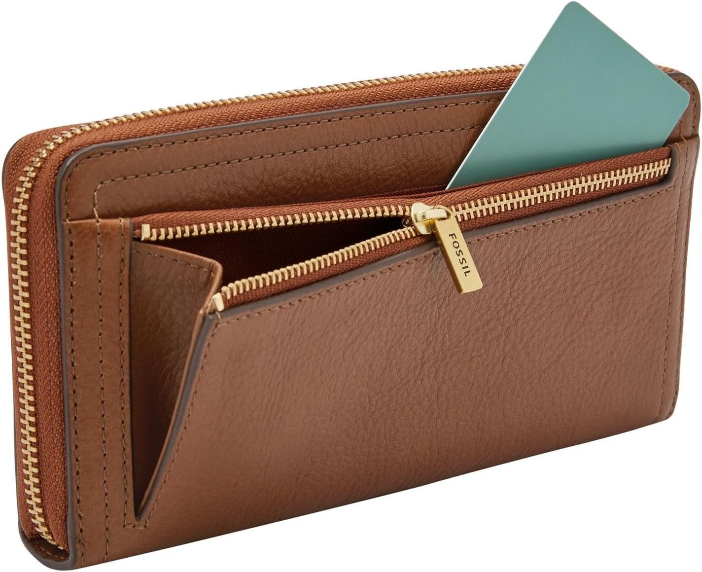 Fossil watch Logan RFID Zip Around Cartera tipo clutch 19,7 cm largo x 1,9 cm ancho x 10,2 cm alto Bolsos de Mujer Naty Shop