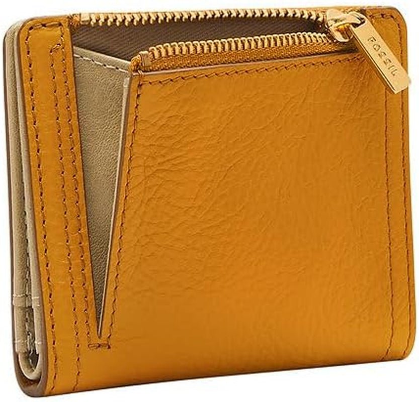 Fossil Cartera Bifold Logan De Mujer En Piel Amarilla, SL7829763 Carteras Mujer Naty Shop