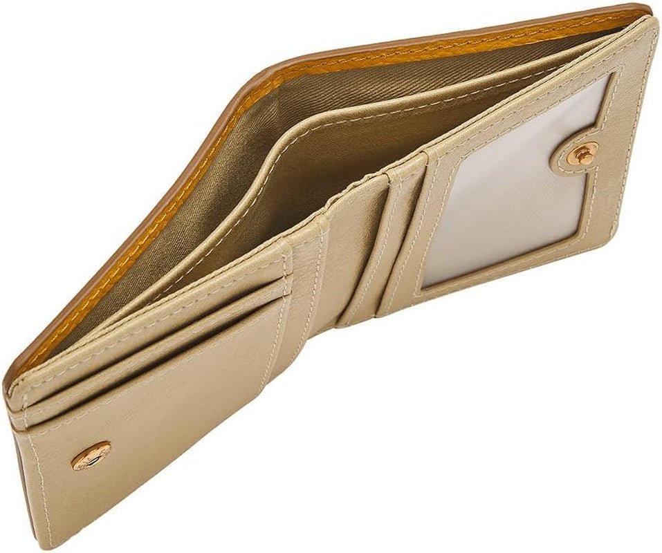 Fossil Cartera Bifold Logan De Mujer En Piel Amarilla, SL7829763 Carteras Mujer Naty Shop