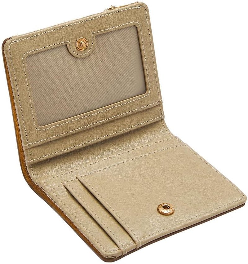 Fossil Cartera Bifold Logan De Mujer En Piel Amarilla, SL7829763 Carteras Mujer Naty Shop