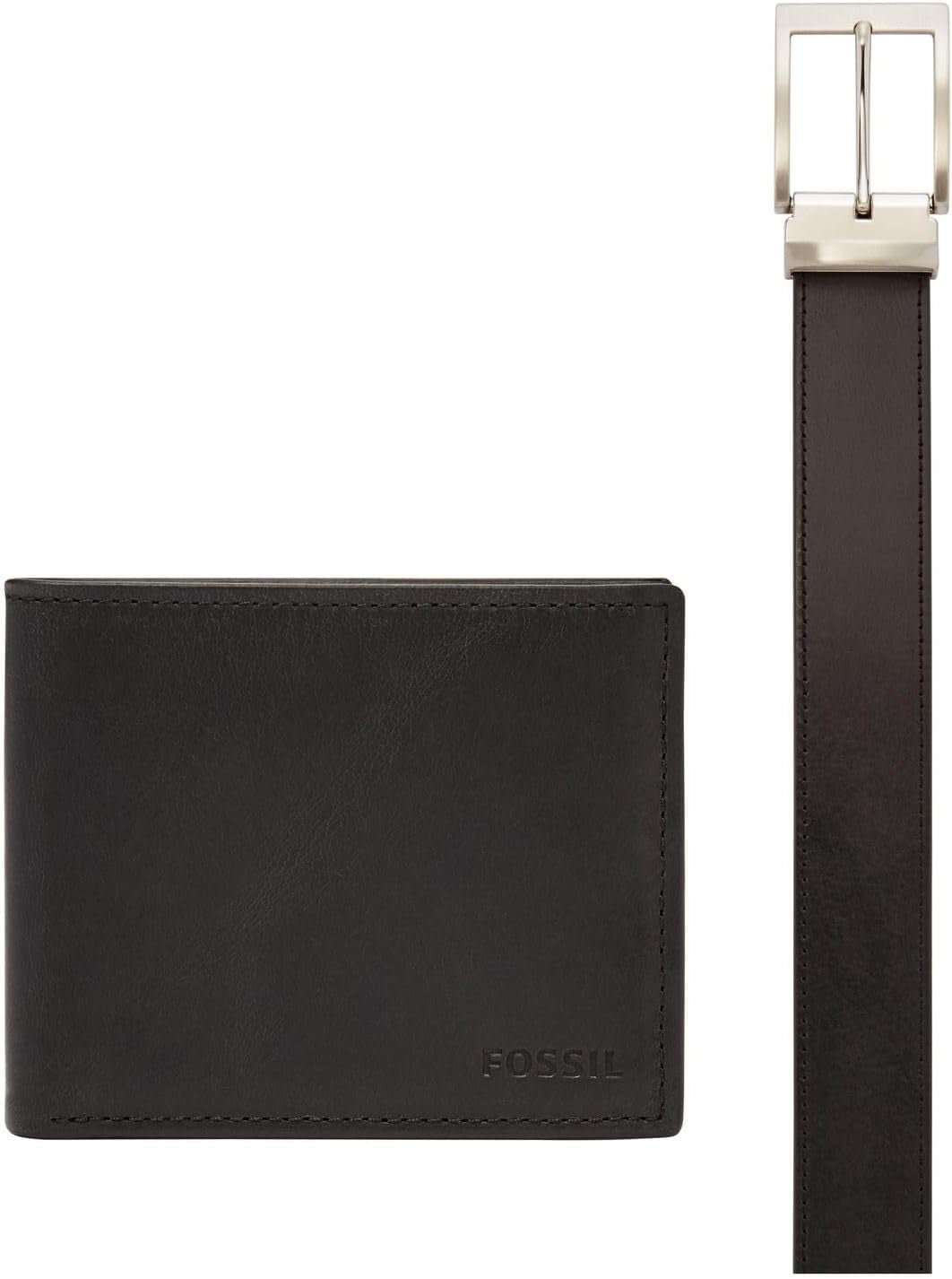 Fossil Cartera plegable Derrick para hombre, accesorio de viaje, marrón oscuro, 11,43 cm de largo x 1,6 ancho 9,22 alto EU Naty Shop Black