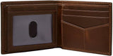 Fossil Cartera plegable Derrick para hombre, accesorio de viaje, marrón oscuro, 11,43 cm de largo x 1,6 ancho 9,22 alto EU Naty Shop