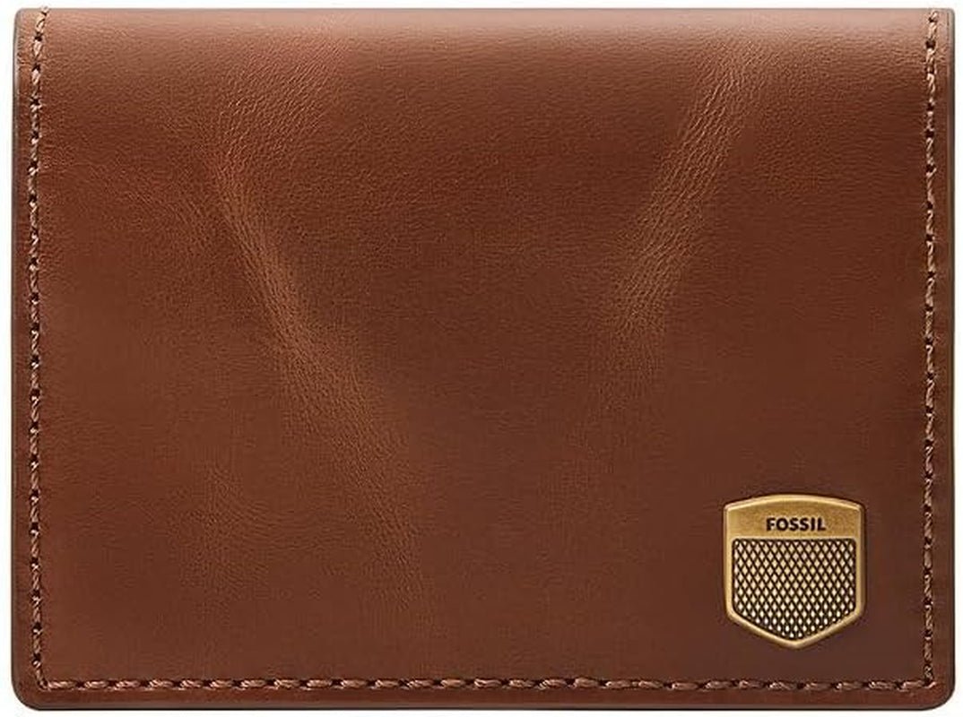 Fossil Hayes Card Case Bifold Wallet Hombre Naty Shop Marrón Claro