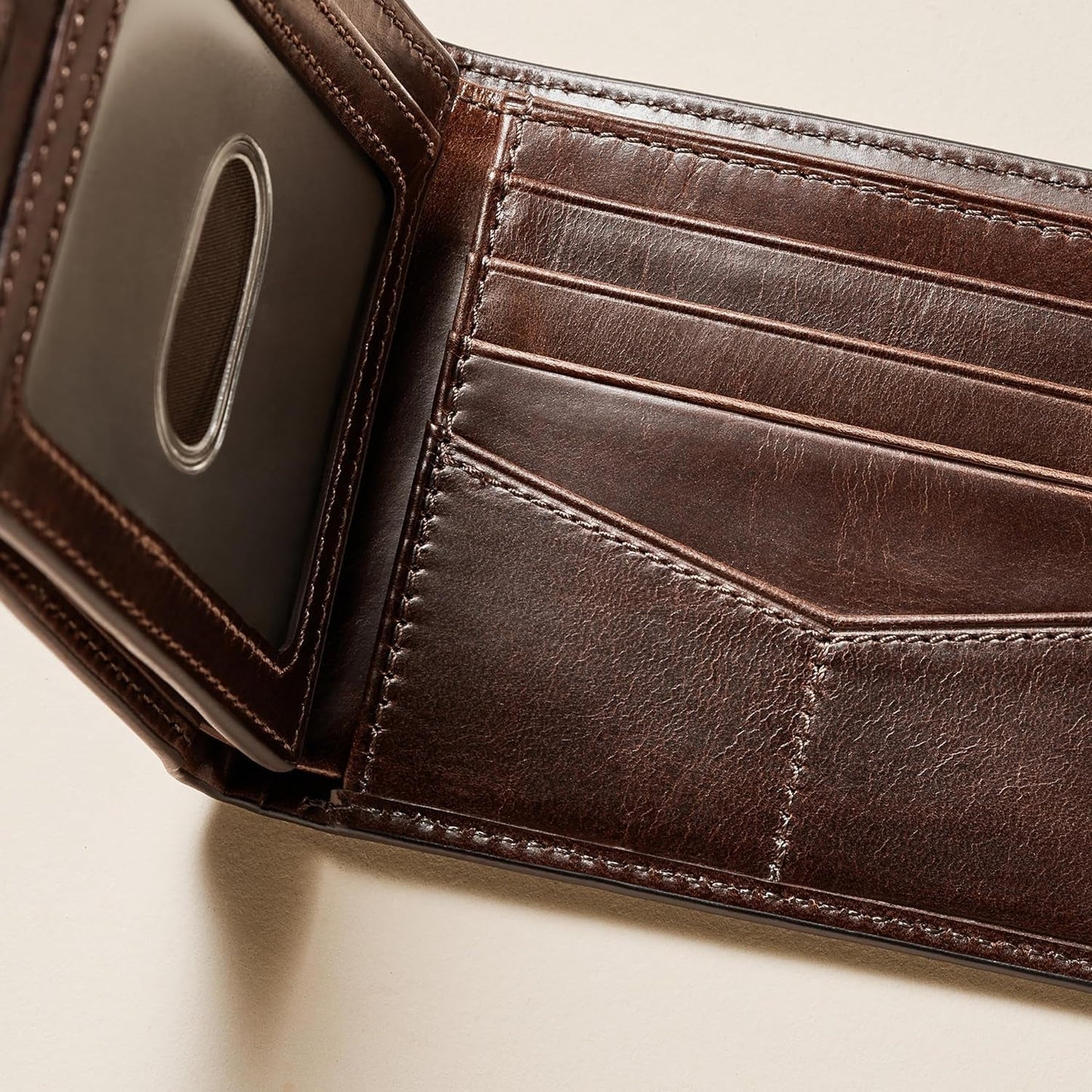 Fossil Cartera con tapa RFID para hombre Accesorios de viaje Cartera plegable Cartera para hombre Naty Shop