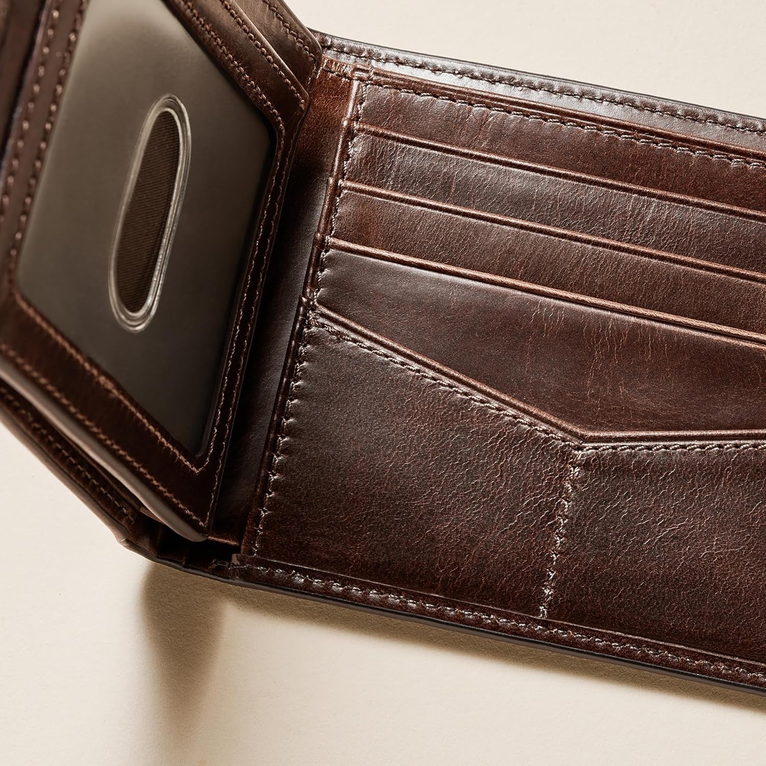 Fossil Cartera con tapa RFID para hombre Accesorios de viaje Cartera plegable Cartera para hombre Naty Shop