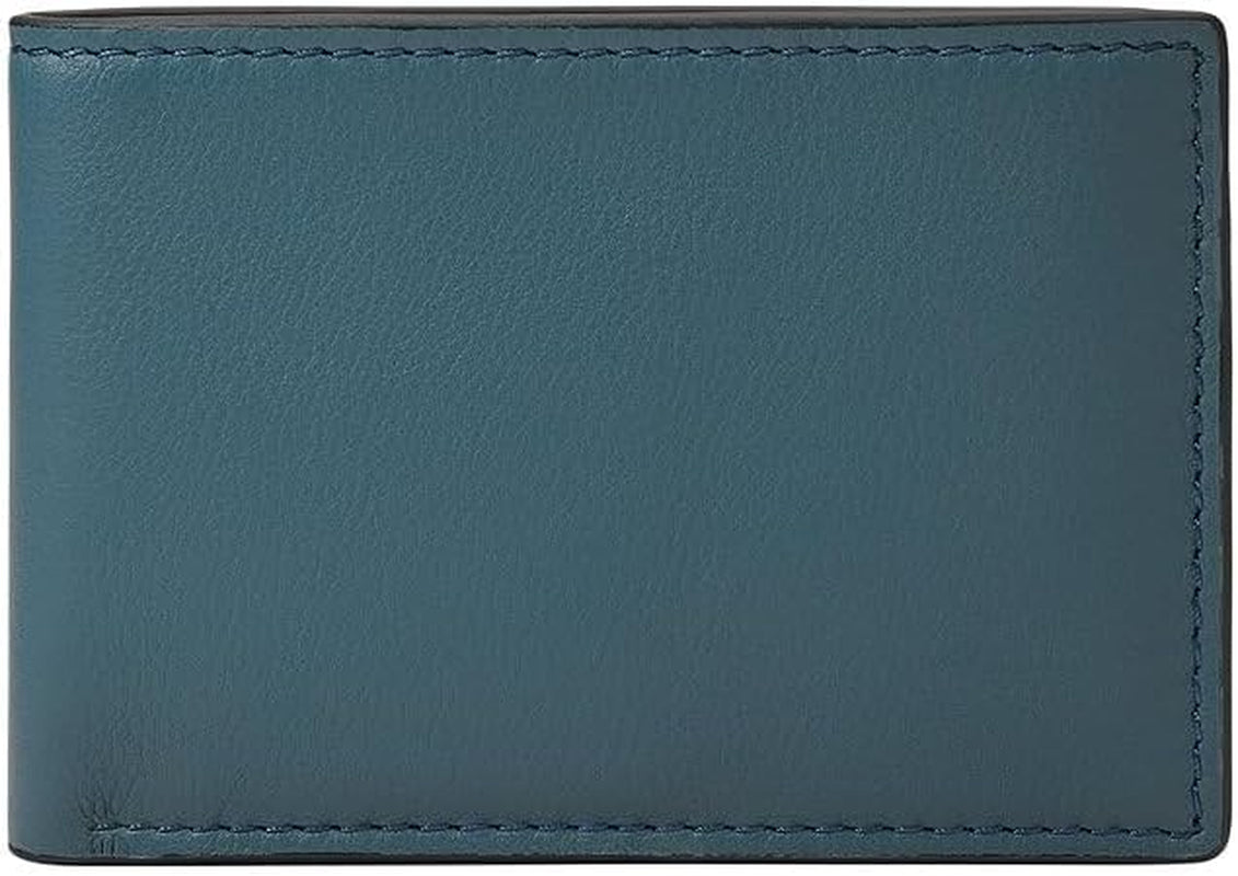 Fossil Steven Casual, 11,43 cm L x 1,27 cm W x 7,62 cm H Cartera para Hombre Naty Shop Azul