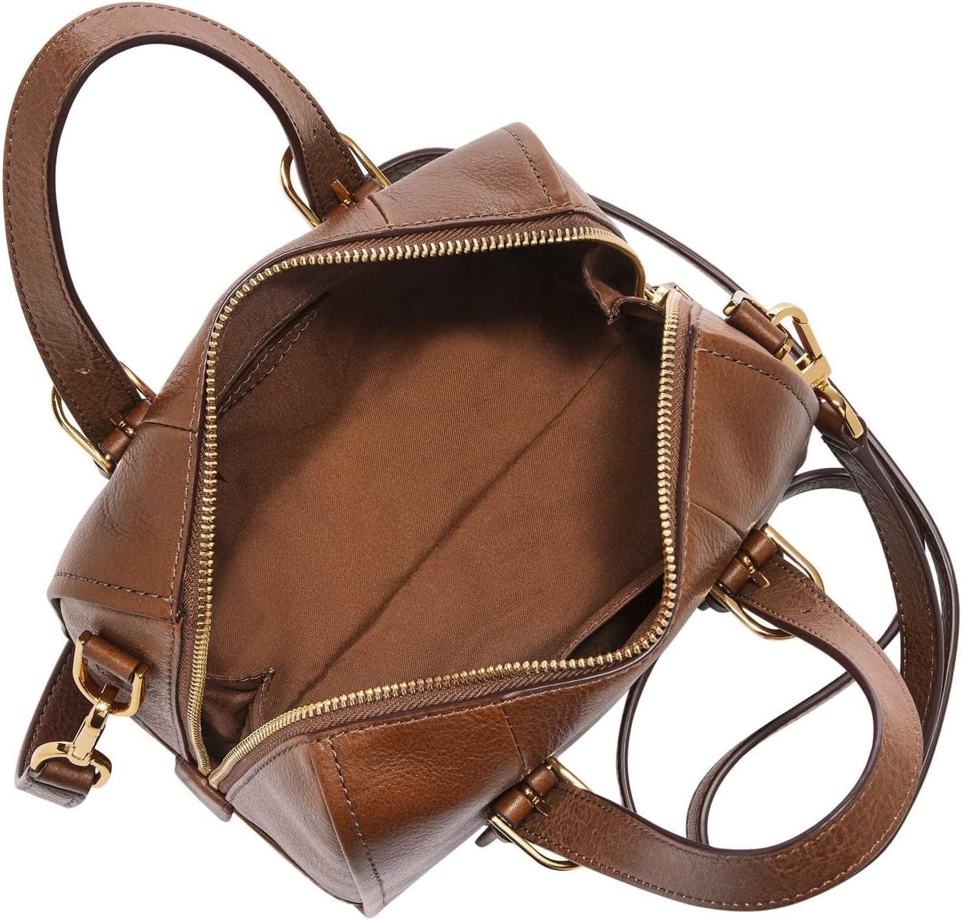 Fossil Carlie Mini Satchel de piel, bolso de mano para mujer, bolsos Mujer Naty Shop