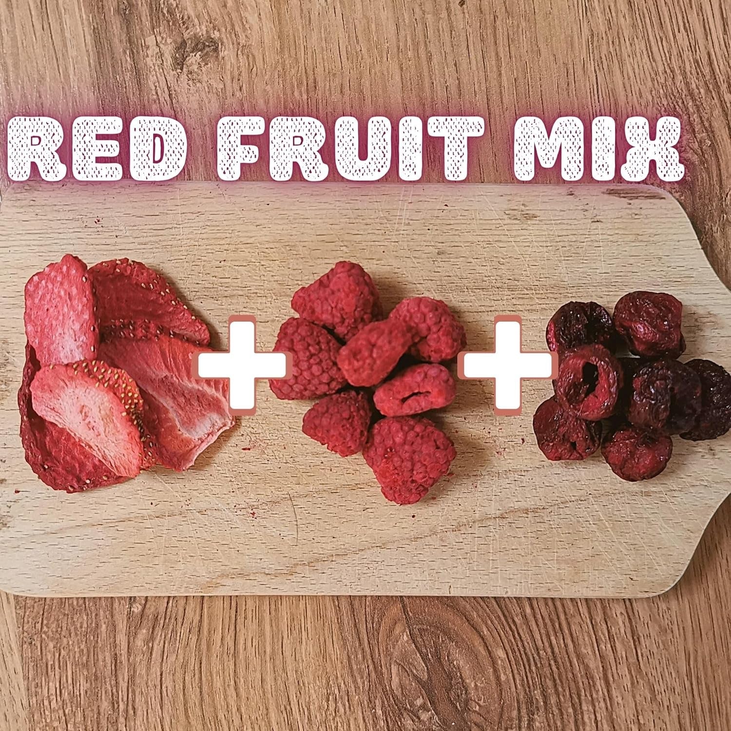 Mezcla de frutos rojos liofilizados | XL 300g Fresas liofilizadas Frambuesas Cerezas ácidas Mezcla de frutas secas | Frutas liofilizadas Fresa Frambuesa Cereza agria | ZingyZoo Productos deshidratados Naty Shop