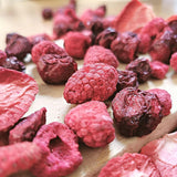 Mezcla de frutos rojos liofilizados | XL 300g Fresas liofilizadas Frambuesas Cerezas ácidas Mezcla de frutas secas | Frutas liofilizadas Fresa Frambuesa Cereza agria | ZingyZoo Productos deshidratados Naty Shop