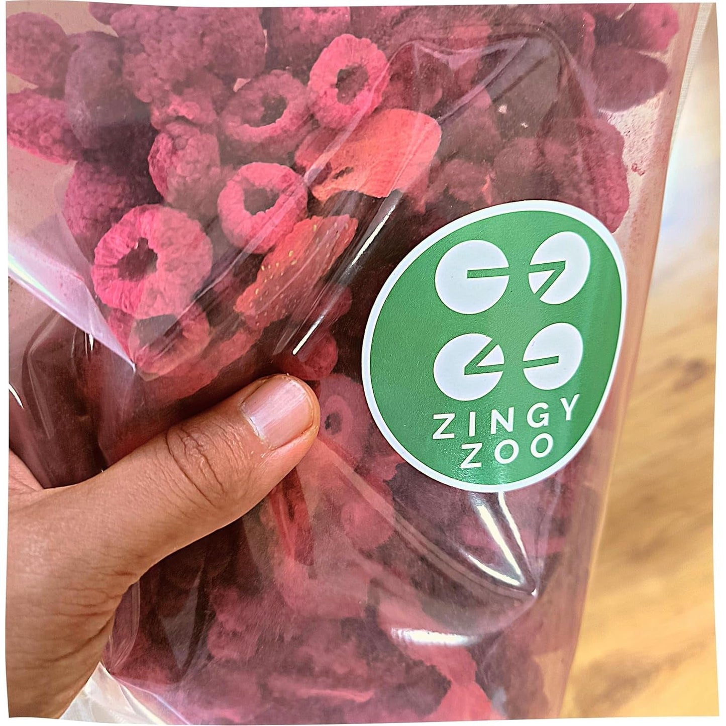 Mezcla de frutos rojos liofilizados | XL 300g Fresas liofilizadas Frambuesas Cerezas ácidas Mezcla de frutas secas | Frutas liofilizadas Fresa Frambuesa Cereza agria | ZingyZoo Productos deshidratados Naty Shop