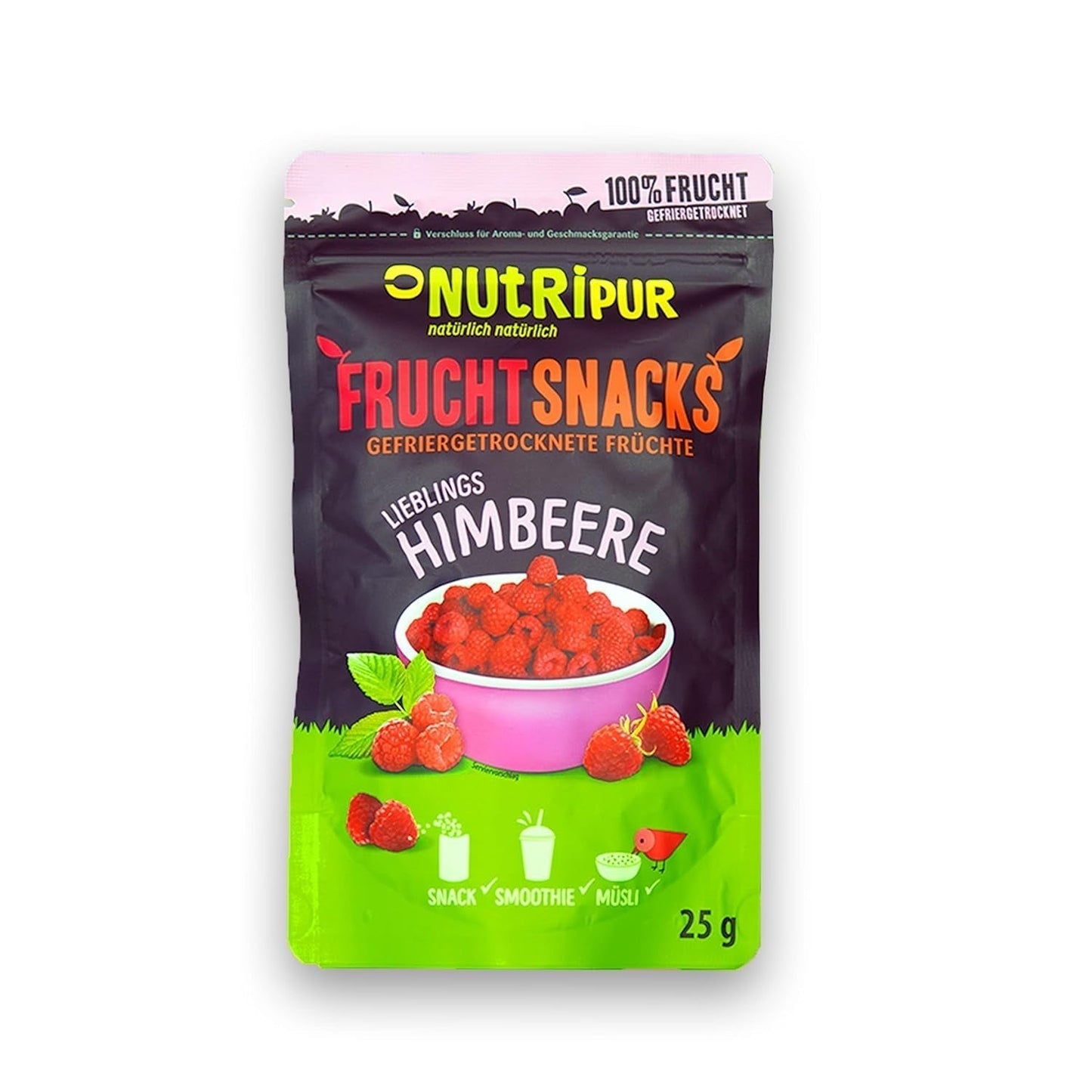 Frutas liofilizadas: 100 g de frambuesas liofilizadas para batidos, muesli, aderezos para gachas - bayas liofilizadas sin azúcar añadido - bayas liofilizadas - frutas de NutriPur Productos deshidratados Naty Shop Título predeterminado