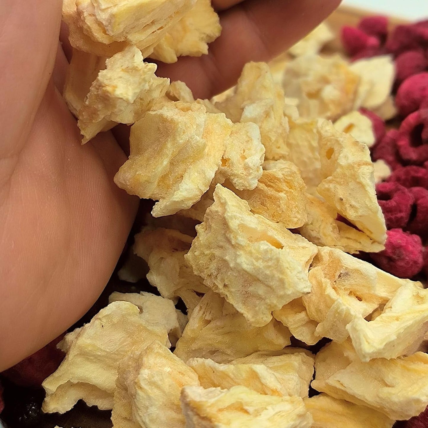 Frutas liofilizadas | Piña 100% pura Fruta liofilizada Piña liofilizada | Fruta liofilizada sin azúcar añadido | Piña crujiente liofilizada - aromática - deliciosa ZingyZoo Productos deshidratados Naty Shop