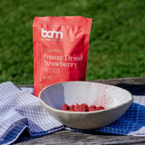Fruta liofilizada BAM, 40 gramos, fruta natural, postres perfectos, rico sabor (fresa) Productos deshidratados Naty Shop