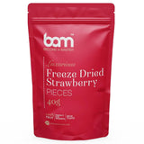 Fruta liofilizada BAM, 40 gramos, fruta natural, postres perfectos, rico sabor (fresa) Productos deshidratados Naty Shop Fresas