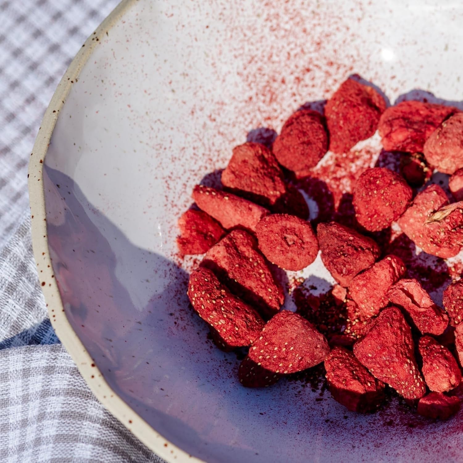 Fruta liofilizada BAM, 40 gramos, fruta natural, postres perfectos, rico sabor (fresa) Productos deshidratados Naty Shop