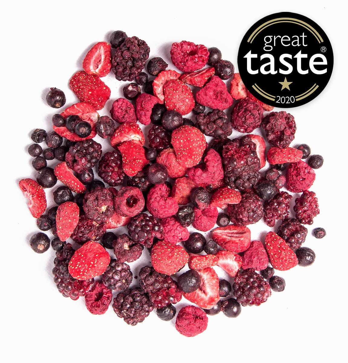 Frutas liofilizadas BRIX | Mezcla natural de frutos secos 80 g | Premio Gran Sabor a los Frutos Secos | Sin OGM, Sin Gluten, Vegano, Vitaminas Retenidas Naty Shop Productos Deshidratados