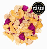 Frutas liofilizadas BRIX | Mezcla natural y seca de frutas tropicales 80 g | Premio Gran Sabor a los Frutos Secos | Non-GMO, sin gluten, vegano, las vitaminas se conservan Naty Shop Productos Deshidratados