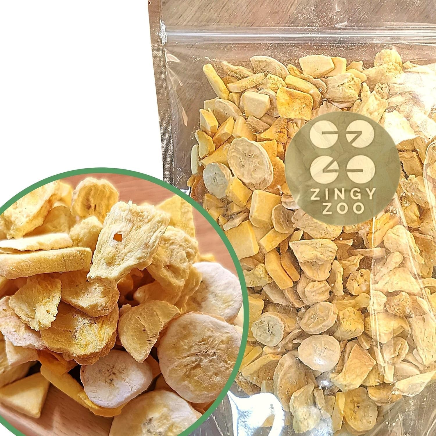 Frutas liofilizadas Mix de frutas tropicales | XL 350g Piña Liofilizada Mango Plátano Mix de frutas liofilizadas | Frutas liofilizadas Piña Plátano Mango Mix de frutos secos | ZingyZoo Naty Shop productos deshidratados 350G