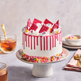 FunCakes Choco Drip Hot Pink (Rosa Oscuro): Sabor delicioso, Fácil de usar, Perfecto para cakes de goteo, Sabor de goteo de chocolate. Envase resellable 180 g. Pasta de azúcar Naty Shop