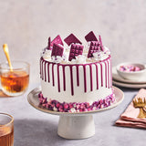 FunCakes Choco Drip Royal Purple: Sabor delicioso, Fácil de usar, Perfecto para cakes de goteo, Sabor de goteo de chocolate. Envase resellable 180 g. Pasta de azúcar Naty Shop