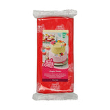 FunCakes Fondant Laminado Rojo Fuego: Fácil de Usar, Suave, Flexible, Blando y Flexible, Perfecto para Decorar Tartas, Halal, Kosher y Sin Gluten, 1kg (1 Pack) Naty Shop Pasta de Azúcar Rojo Fuego 1kg (1 Pack)