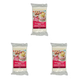 FunCakes Fondant Sabor Limón: Delicioso sabor, textura suave, fácil de untar, fondant enrollado, perfecto para tartas, cupcakes y galletas. Halal, kosher y sin gluten. 250 g (pack de 3) Naty Shop azúcar en pasta 250 G (pack de 3) Limón